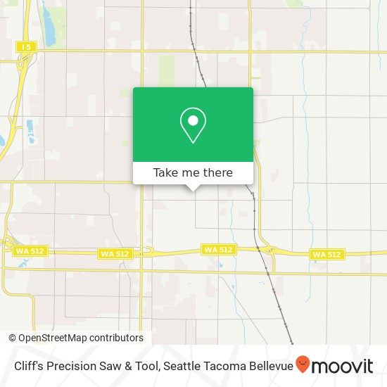 Mapa de Cliff's Precision Saw & Tool, 9804 McKinley Ave E