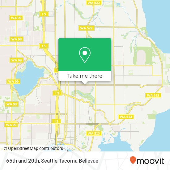 65th and 20th, Seattle, WA 98115 map