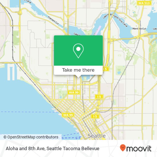 Mapa de Aloha and 8th Ave, Seattle, WA 98109