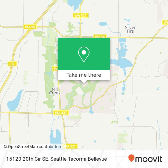 Mapa de 15120 20th Cir SE, Mill Creek, WA 98012