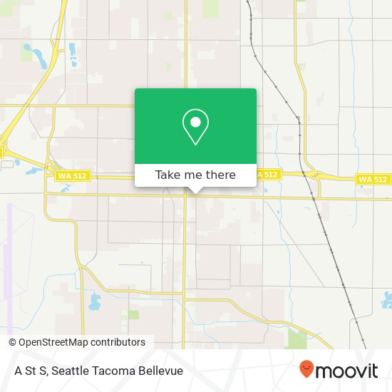 Mapa de A St S, Tacoma, WA 98444