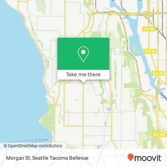 Mapa de Morgan St, Seattle, WA 98126