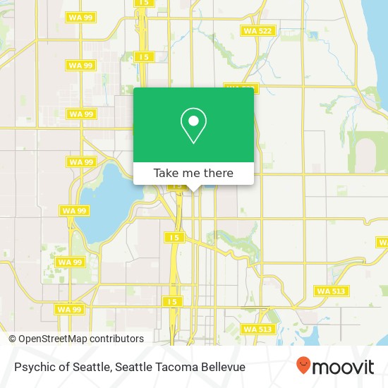 Psychic of Seattle map