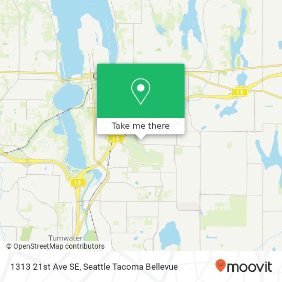 Mapa de 1313 21st Ave SE, Olympia, WA 98501