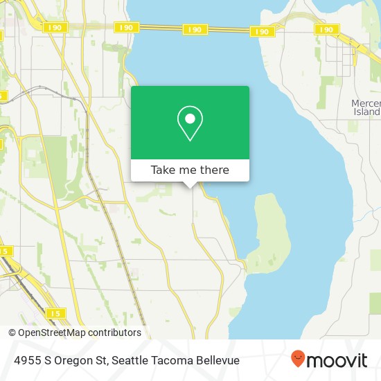 Mapa de 4955 S Oregon St, Seattle, WA 98118