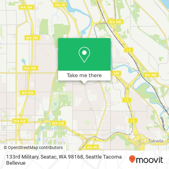 Mapa de 133rd Military, Seatac, WA 98168