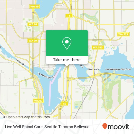 Live Well Spinal Care, 2946 Eastlake Ave E map