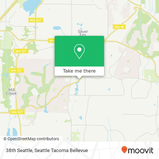 Mapa de 38th Seattle, Mill Creek, WA 98012