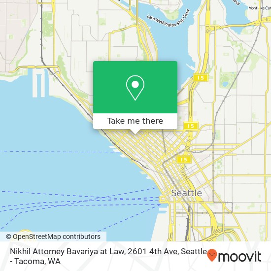 Mapa de Nikhil Attorney Bavariya at Law, 2601 4th Ave