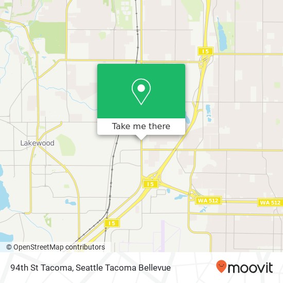 94th St Tacoma, Lakewood, WA 98499 map