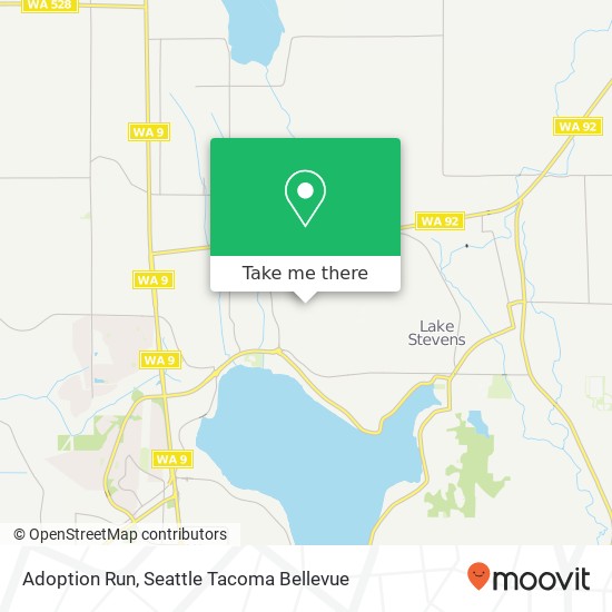 Mapa de Adoption Run, 10727 27th St NE Lake Stevens, WA 98258