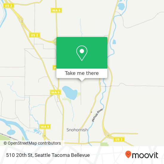 Mapa de 510 20th St, Snohomish, WA 98290