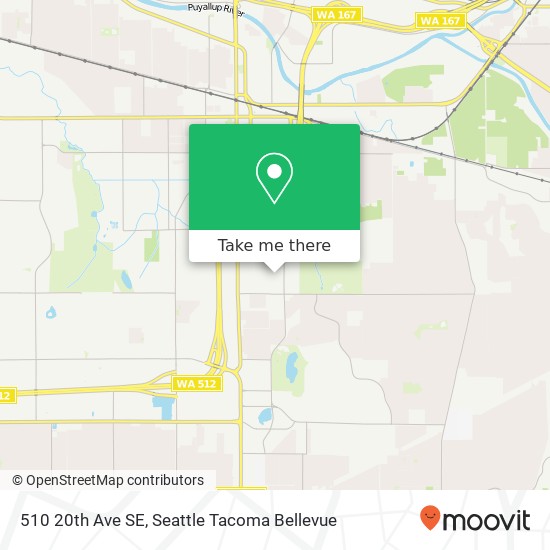 Mapa de 510 20th Ave SE, Puyallup, WA 98372