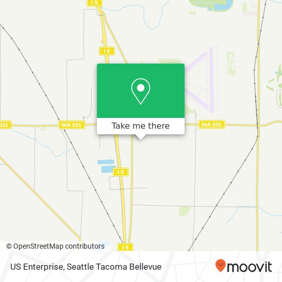 Mapa de US Enterprise, 3710 168th St NE Arlington, WA 98223