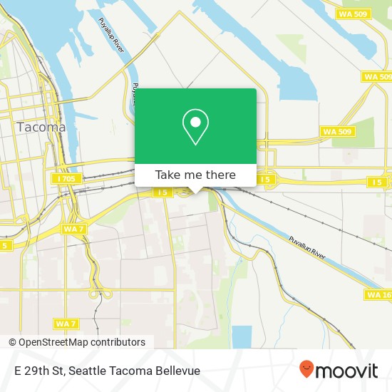 Mapa de E 29th St, Tacoma, WA 98404