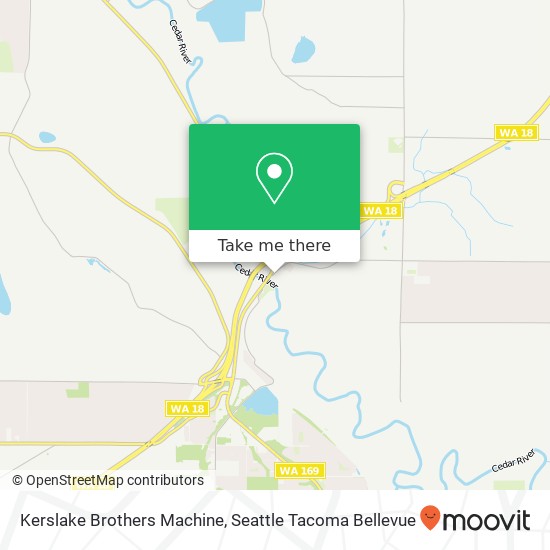 Mapa de Kerslake Brothers Machine, 22611 SE 216th Way