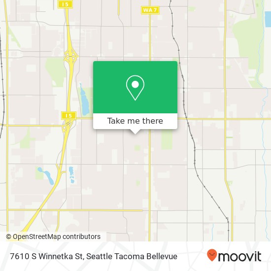 7610 S Winnetka St, Tacoma, WA 98408 map