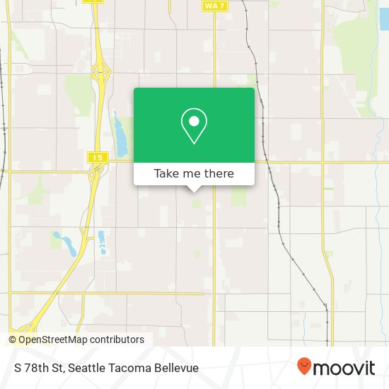 S 78th St, Tacoma, WA 98408 map