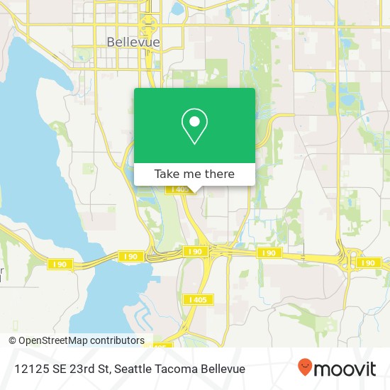 Mapa de 12125 SE 23rd St, Bellevue, WA 98005