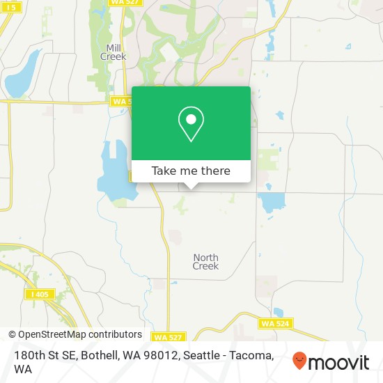 Mapa de 180th St SE, Bothell, WA 98012