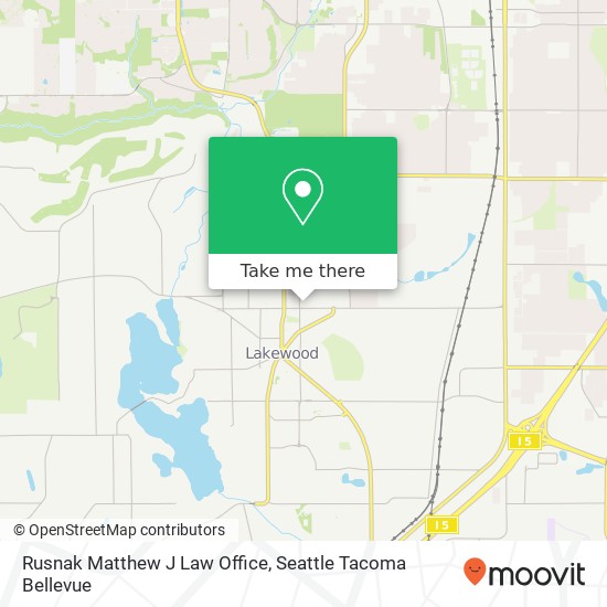 Rusnak Matthew J Law Office, 5515 Steilacoom Blvd SW map