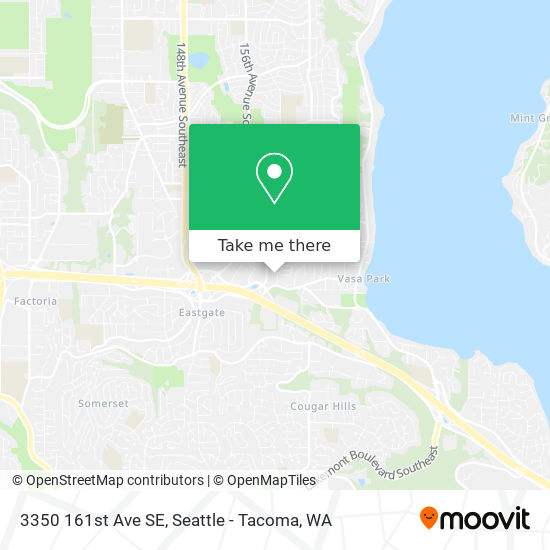 Mapa de 3350 161st Ave SE