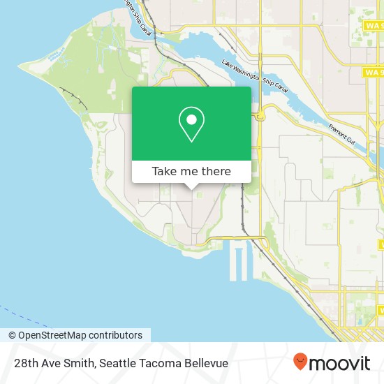 Mapa de 28th Ave Smith, Seattle, WA 98199