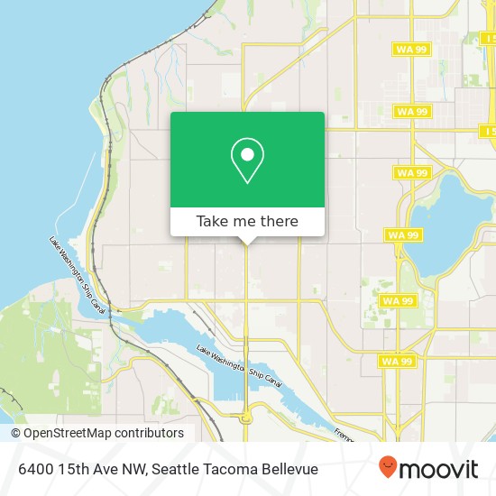 6400 15th Ave NW, Seattle, WA 98107 map