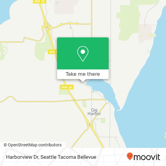 Harborview Dr, Gig Harbor, WA 98332 map