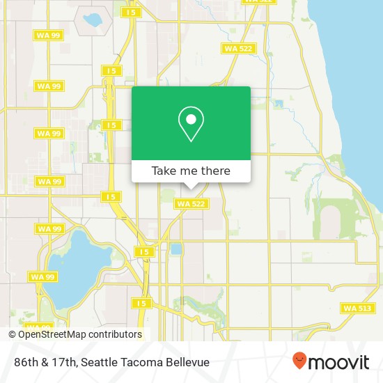 86th & 17th, Seattle, WA 98115 map