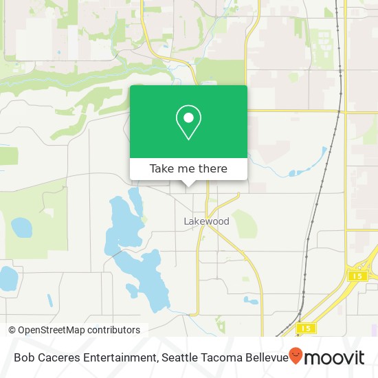 Mapa de Bob Caceres Entertainment, 6414 88th St Ct SW
