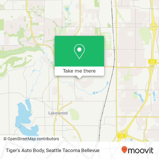 Mapa de Tiger's Auto Body, 7915 51st Avenue Ct W