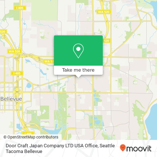 Mapa de Door Craft Japan Company LTD USA Office, 1404 140th Pl NE