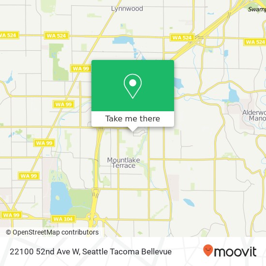 Mapa de 22100 52nd Ave W, Mountlake Terrace, WA 98043