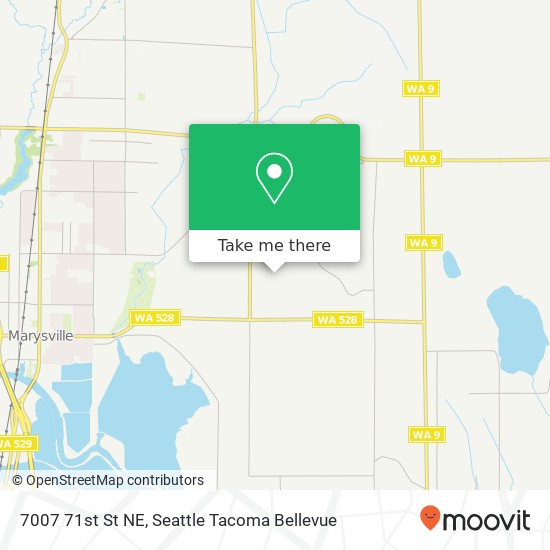 Mapa de 7007 71st St NE, Marysville, WA 98270