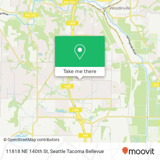 Mapa de 11818 NE 140th St, Kirkland, WA 98034