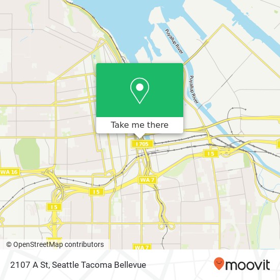 Mapa de 2107 A St, Tacoma, WA 98402