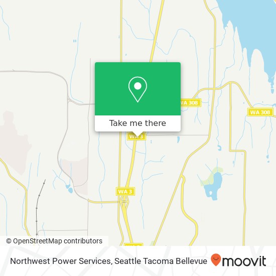 Mapa de Northwest Power Services, 2675 NW Mountain View Rd Silverdale, WA 98383