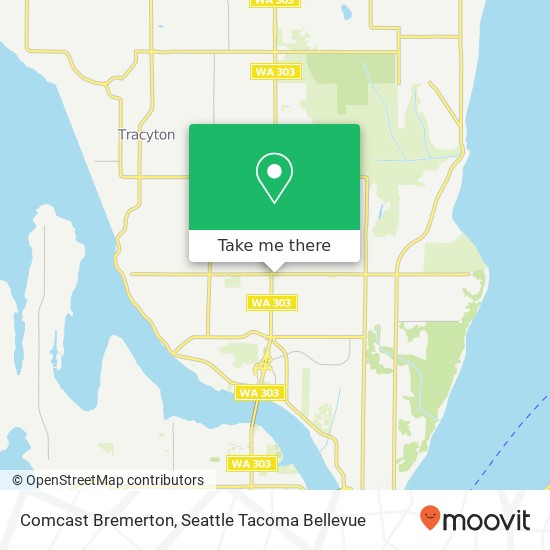Mapa de Comcast Bremerton