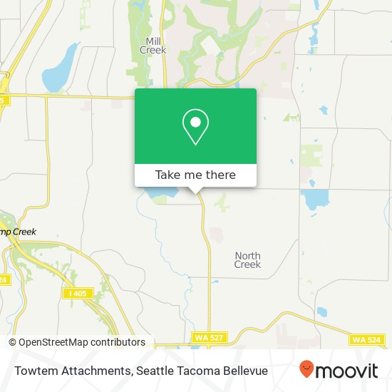 Mapa de Towtem Attachments, 18012 Bothell Everett Hwy Bothell, WA 98012