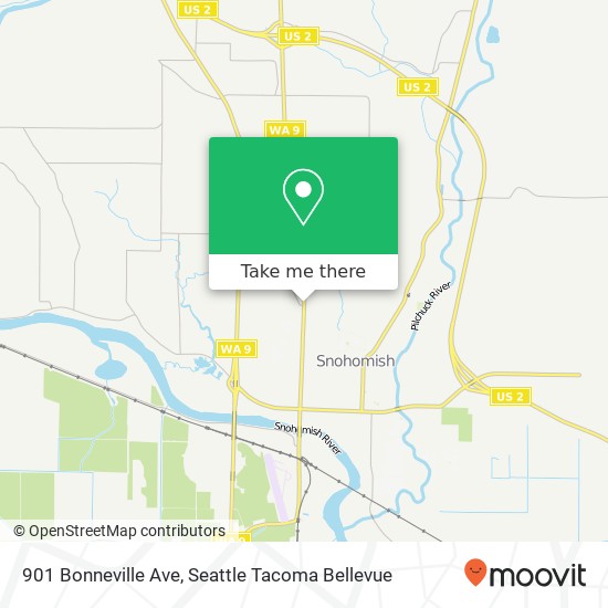 901 Bonneville Ave, Snohomish, WA 98290 map