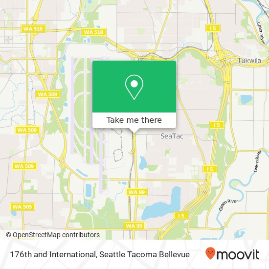 176th and International, Seatac, WA 98188 map
