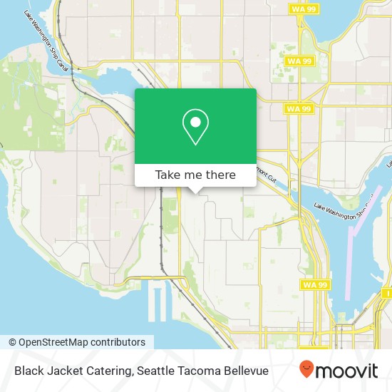 Black Jacket Catering map