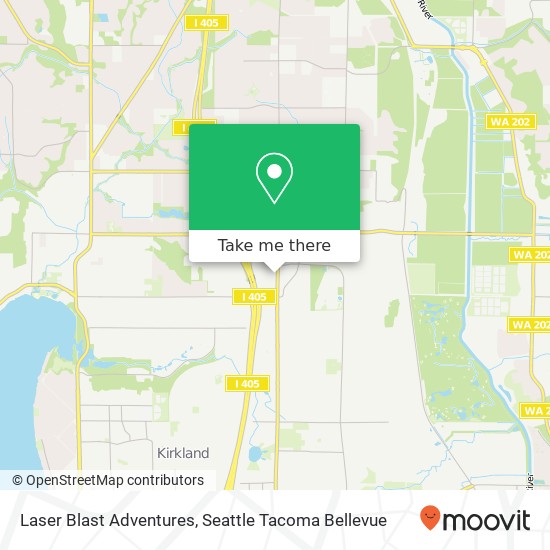 Laser Blast Adventures, 12015 124th Ave NE map