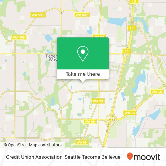 Mapa de Credit Union Association, 33301 9th Ave S