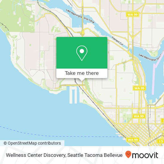 Mapa de Wellness Center Discovery, 1631 15th Ave W