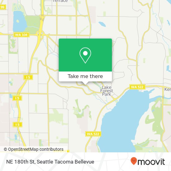 NE 180th St, Lake Forest Park, WA 98155 map