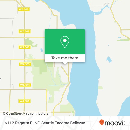 Mapa de 6112 Regatta Pl NE, Bremerton, WA 98311