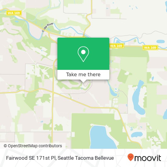 Mapa de Fairwood SE 171st Pl, Renton, WA 98058