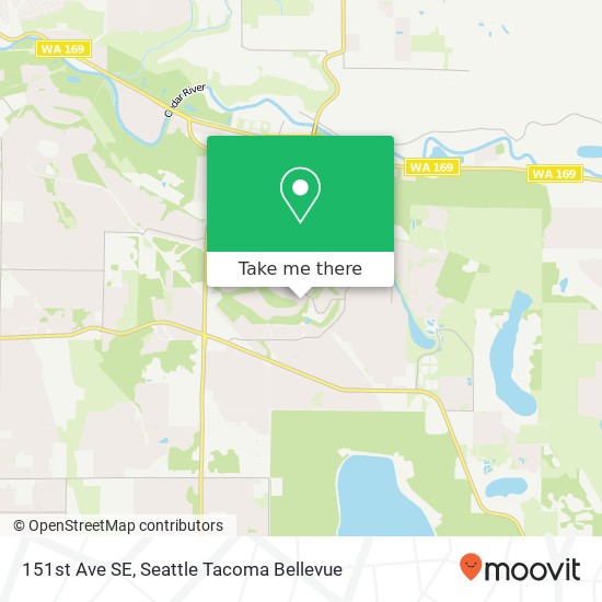 Mapa de 151st Ave SE, Renton, WA 98058